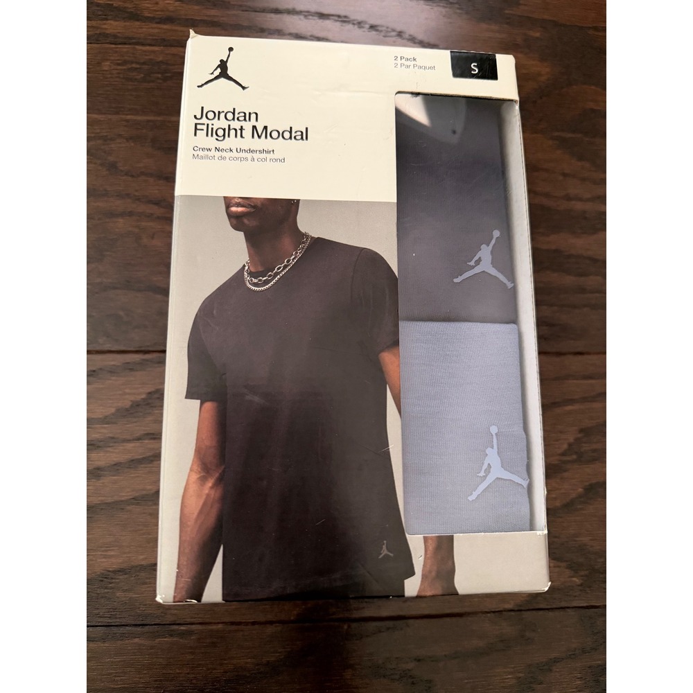 Jordan Flight Modal Crew Neck Undershirt 2 Pack Obsidian Blue JM0753-695 Mens S